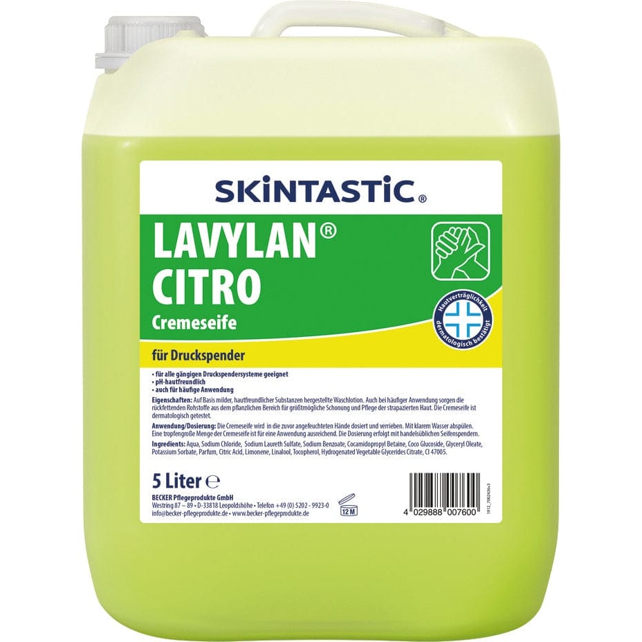 Skintastic LAVYLAN CITRO Cremeseife für Druckspender