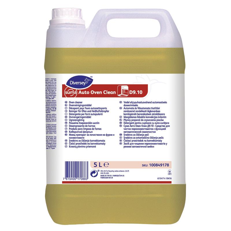 Suma Auto Oven Clean D9.10, hochalkalischer Reiniger für autom. Konvektomatenreinigung | Kanister (5 l)
