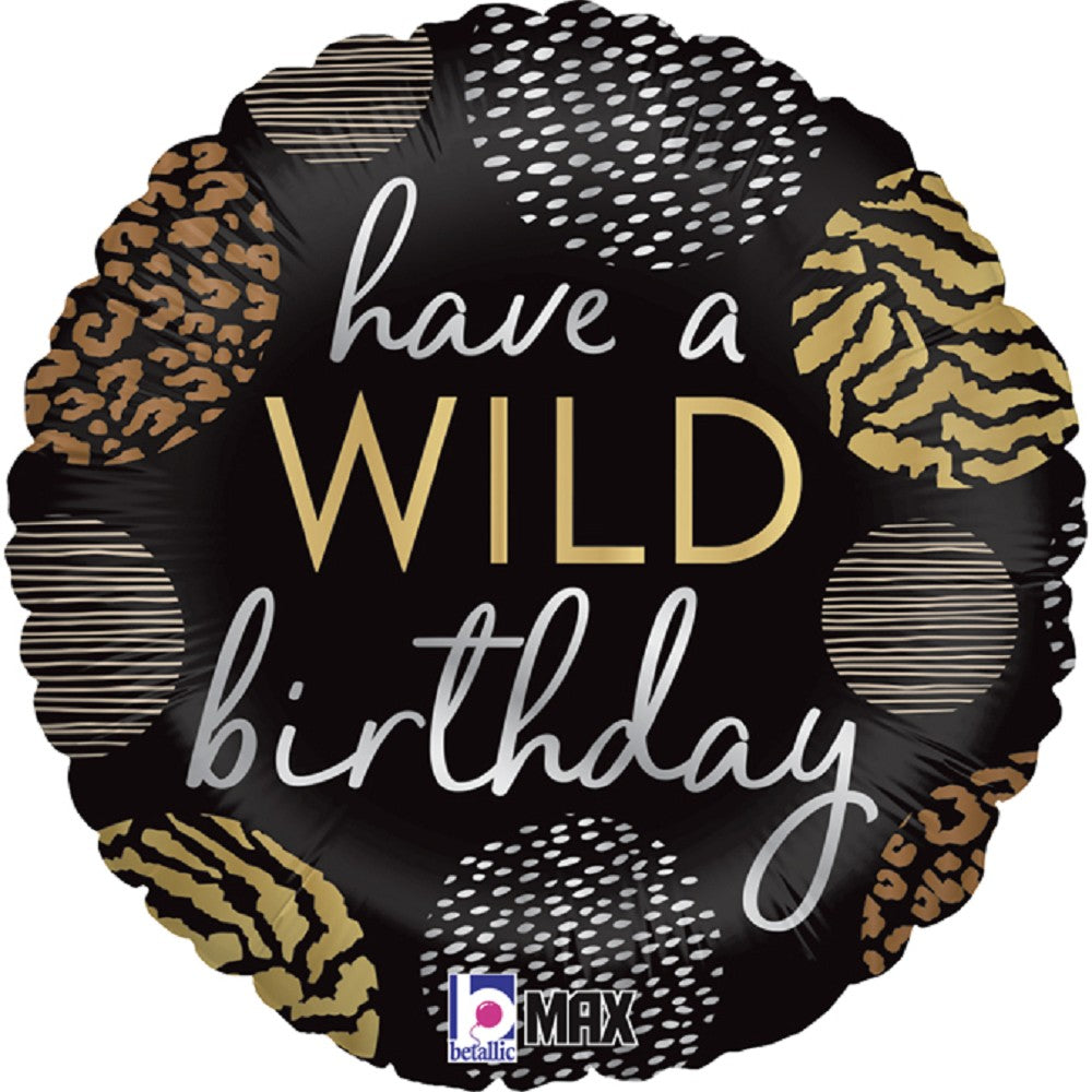 18"/Ø46cm Folienballon "Wild Birthday"