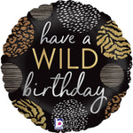 18"/Ø46cm Folienballon "Wild Birthday"