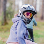 ROCKBROS Kinderhelm BMX MTB Helm mit Abnehmbarem Kinnschutz und Krempe Namma Markt