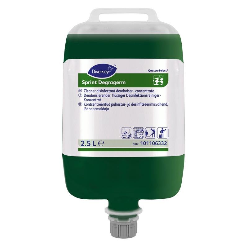 Sprint Degragerm QS, Desinfektionsreiniger und Desodorierer für Fussböden | Beutel (2500 l)