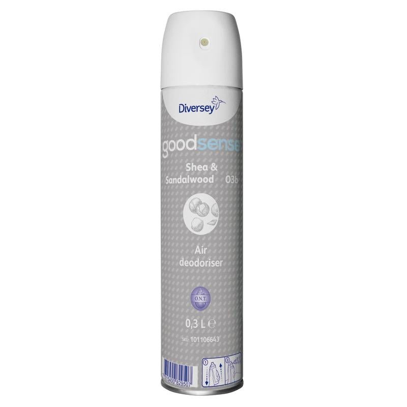 Good Sense Shea & Sandalwood, Raumspray-Lufterfrischer und Geruchsneutralisierer  | Dose (300 ml)
