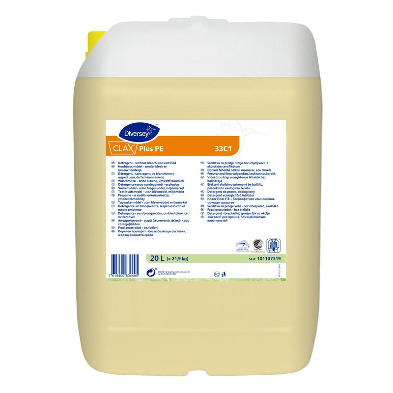 Diversey Clax Plus Pur-Eco 33C1, Waschmittel - ohne Bleichmittel - umweltzertifiziert