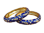 Meenakari Bangles Set of 2 in Germany(Navy Blue)