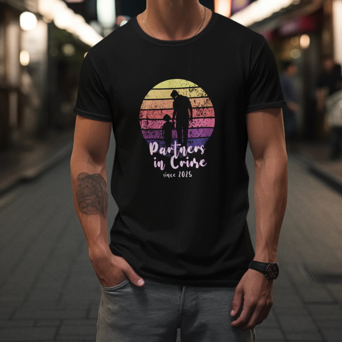 PAPA T-Shirt PARTNER IN CRIME personalisiert