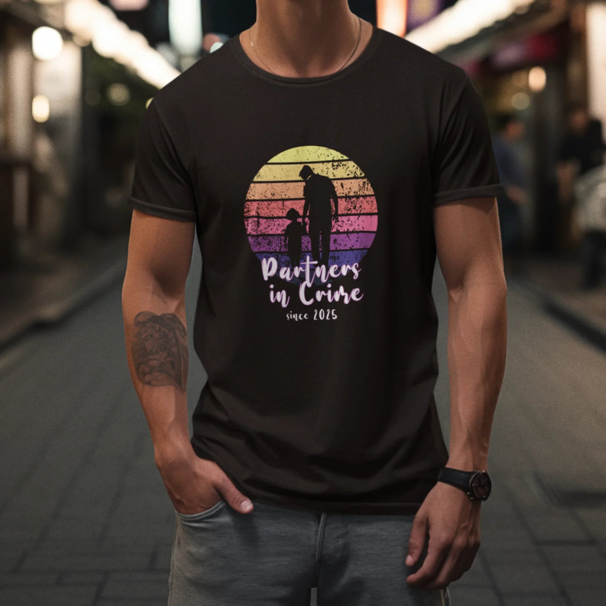 PAPA T-Shirt PARTNER IN CRIME personalisiert