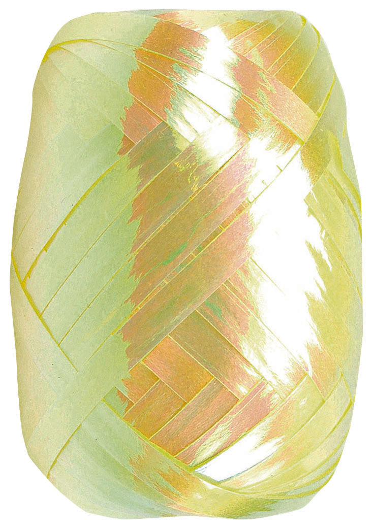 Kräuselband irisierend 5mm/20m Gelb