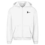 Herren Oversize Zipper Hoodie Jesus Herz