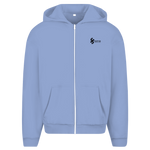 Herren Oversize Zipper Hoodie Jesus Herz
