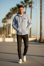Herren Oversize Zipper Hoodie Jesus Herz