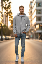 Herren Oversize Zipper Hoodie Jesus Herz