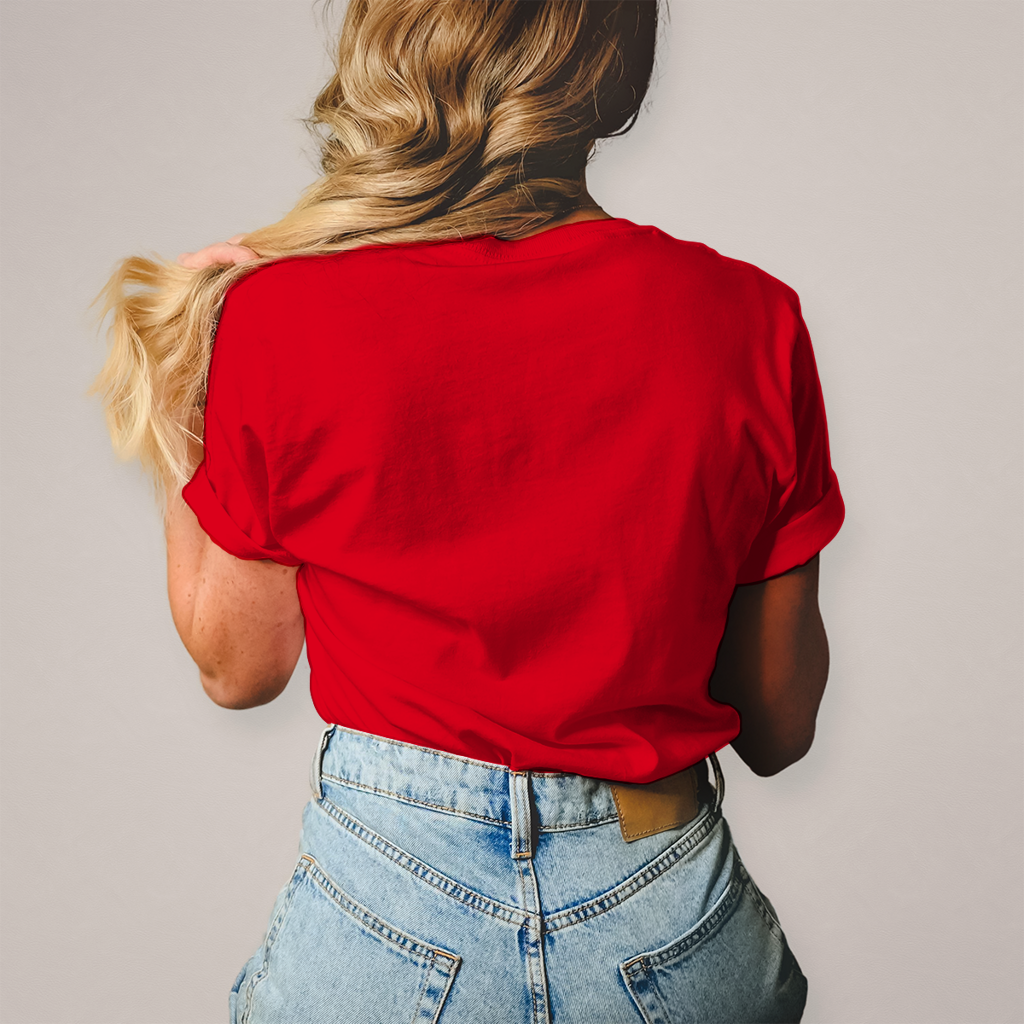 Christliches Damen T-Shirt mit Jesus-Herz-Print