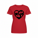 Christliches Damen T-Shirt mit Jesus-Herz-Print