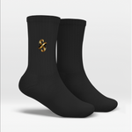 Premium Crew Socken mit exklusivem Gold-Logo