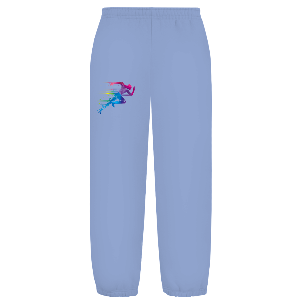 Unisex Jogginghose mit dynamischem Polygon-Runner-Print