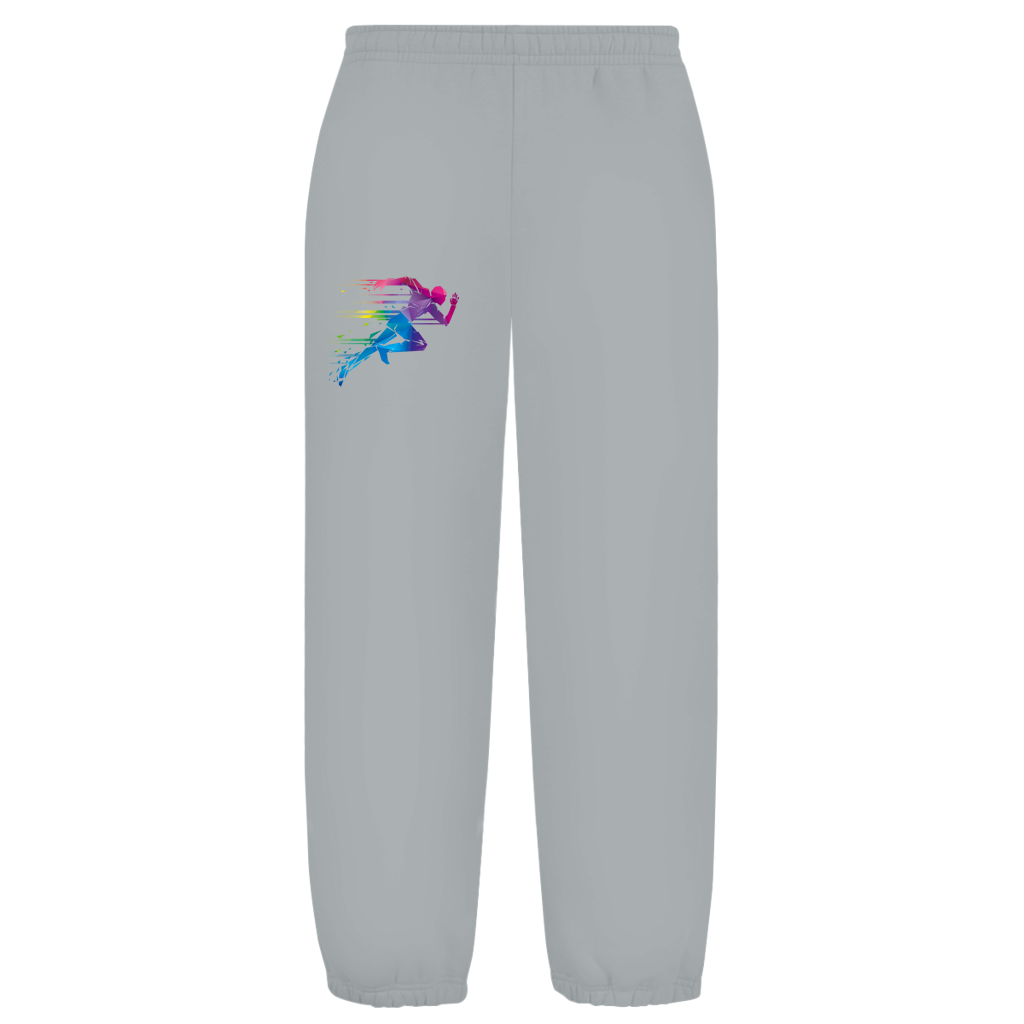 Unisex Jogginghose mit dynamischem Polygon-Runner-Print