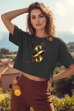 Damen Oversize Crop Top
