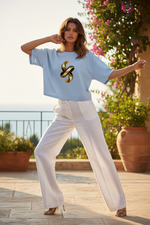 Damen Oversize Crop Top