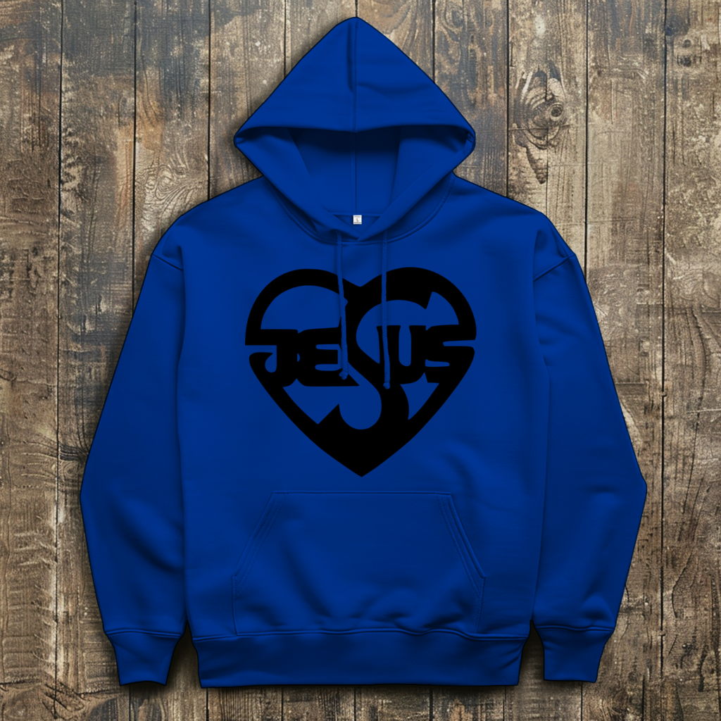 Herren Hoodie mit Jesusmotiv – Glaube & Style