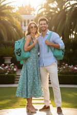 Flexibler Christlicher Roll-Top Rucksack mit Jesus-Herz