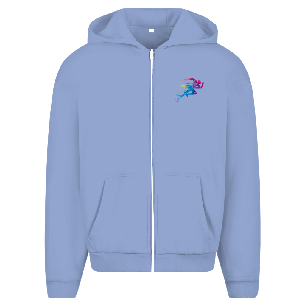 ESTID Herren Kapuzenjacke mit Läufer-Motiv | Sport & Casual