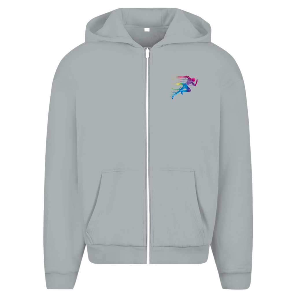 ESTID Herren Kapuzenjacke mit Läufer-Motiv | Sport & Casual