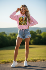 Damen Cropped Hoodie „Adventure Together“ | Sustainable Streetwear