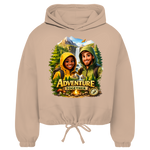 Damen Cropped Hoodie „Adventure Together“ | Sustainable Streetwear