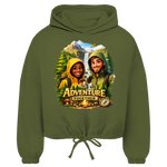 Damen Cropped Hoodie „Adventure Together“ | Sustainable Streetwear