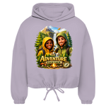 Damen Cropped Hoodie „Adventure Together“ | Sustainable Streetwear