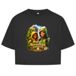 Lässiges Damen Fitness Crop Shirt „Adventure Together“ | ESTID