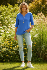 Damen Henley Shirt