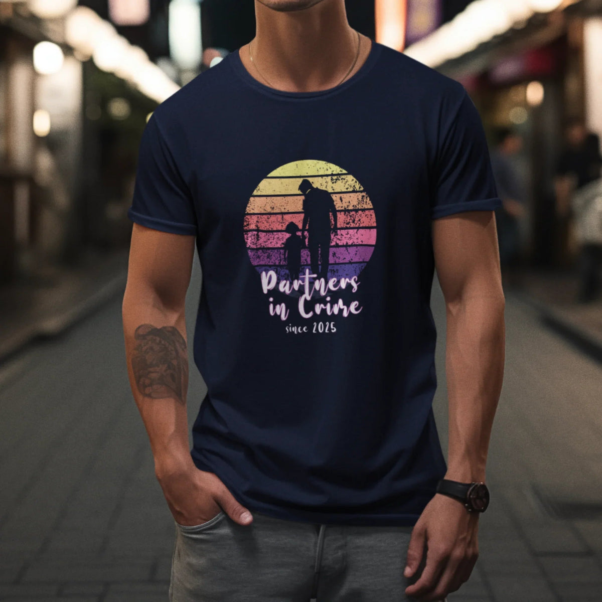 PAPA T-Shirt PARTNER IN CRIME personalisiert
