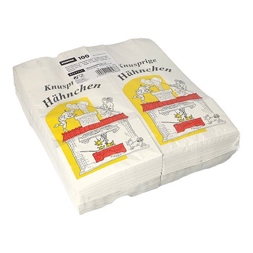 Starpak 100 Hähnchenbeutel, Papier mit Alu-Einlage