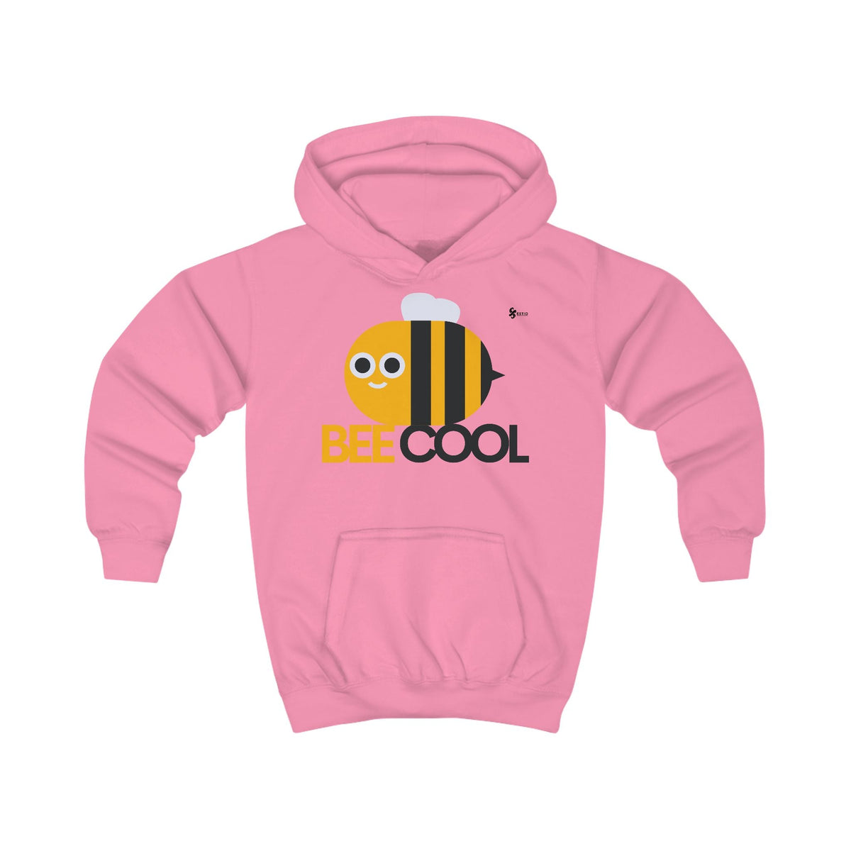 Bee Cool Kinder Hoodie – Gelber Bienen-Print mit „BEE COOL“