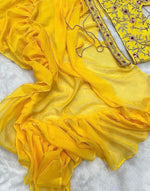 Lehenga Saree With Full-Stitched Blouse With Embroidery Work