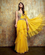 Lehenga Saree With Full-Stitched Blouse With Embroidery Work