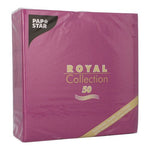 PAPSTAR 50 Servietten "ROYAL Collection" 1/4-Falz 40 x 40 cm lila