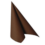 PAPSTAR 50 Servietten "ROYAL Collection" 1/4-Falz 40 x 40 cm braun