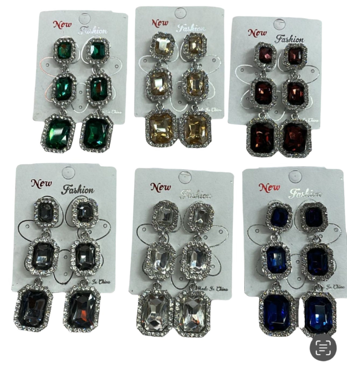 Dangle Earrings Statement Crystal Drop Earrings
