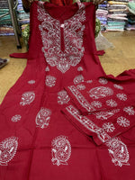 Lucknowi Chikankari Kurta Set In Munich