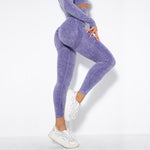Modische Peach-Hip Feuchtigkeitsableitende Yoga-Hose