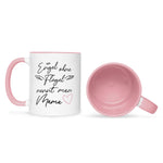 Bedruckte Tasse mit Spruch Engel ohne Flügel