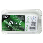 PAPSTAR 250 Teller, Pappe "pure" eckig weiss Namma Markt
