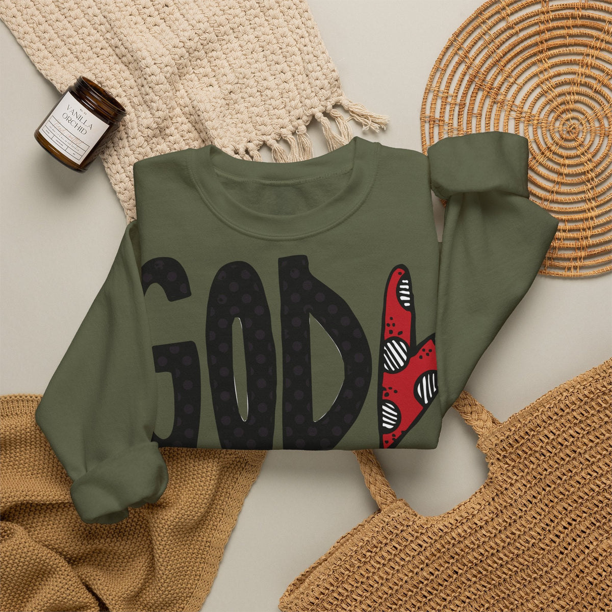 Gott liebt Seine Kinder Sweatshirt – Faith-Crewneck für Kinder und Familie