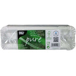 PAPSTAR 250 Teller, Pappe "pure" eckig weiss Namma Markt