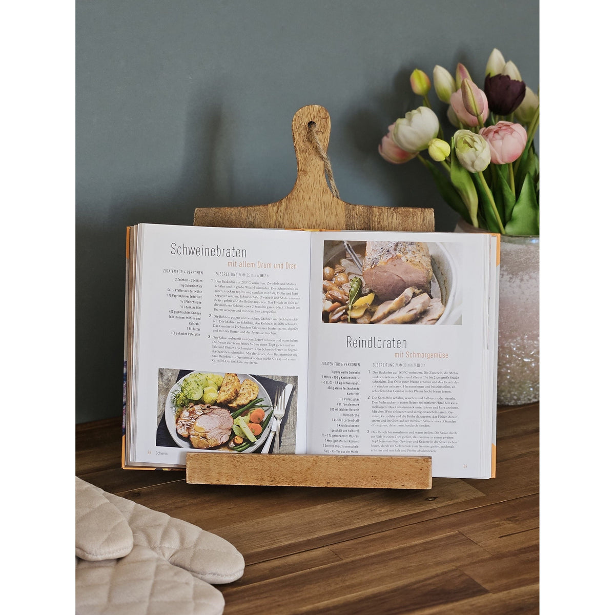 Kochbuchständer Rezepthalter Tablethalter Ständer Kochbuchhalter Buchständer