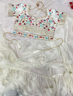 Lehenga Saree With Full-Stitched Blouse With Embroidery Work