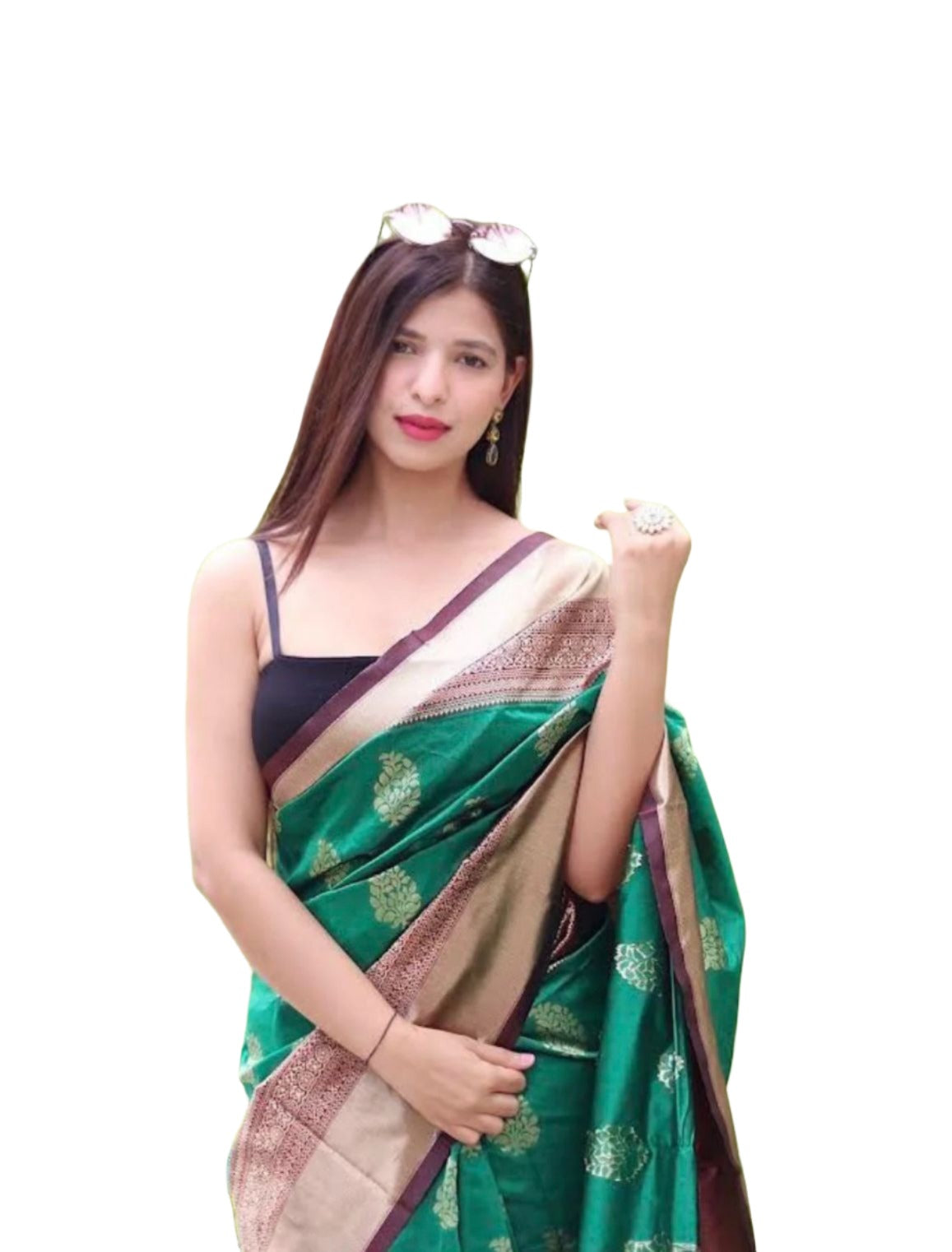 Kanchi  Silk Saree in Germany